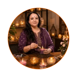 healing product candle therapy