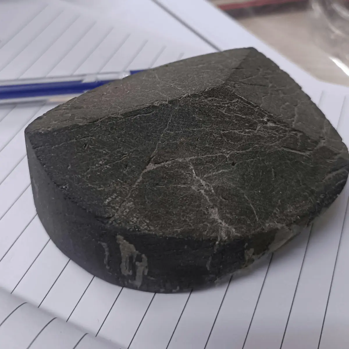 black tourmaline semipolished