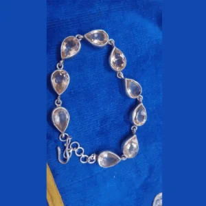 citrine silver bracelet