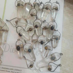 clear quartz pendulums with crystal