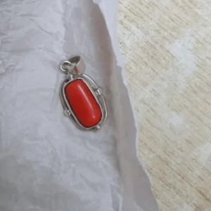 italian coral pendant