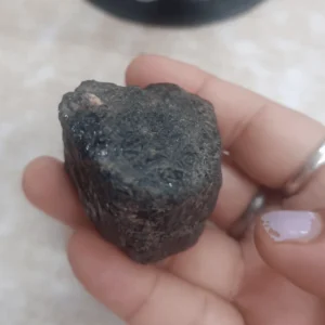 raw black tourmaline crystal