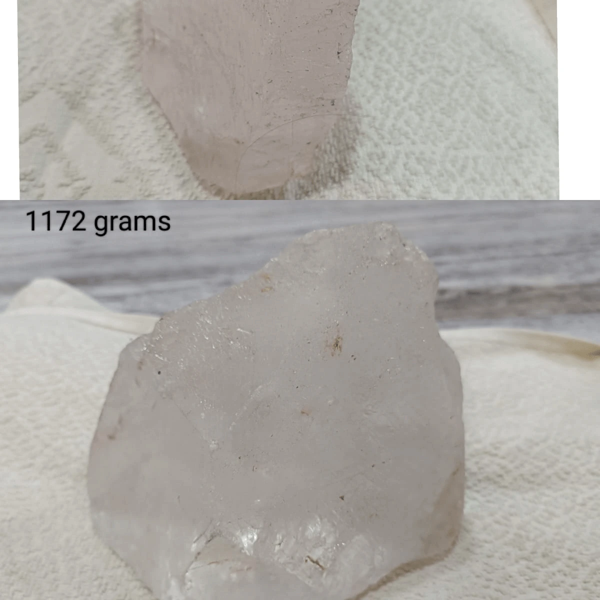 raw quartz clusters 1172g