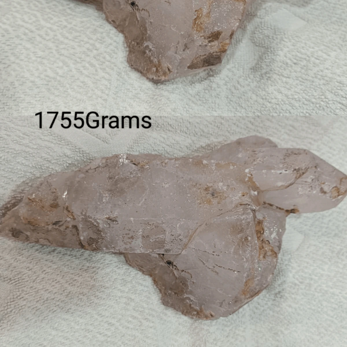 raw quartz clusters 1755g