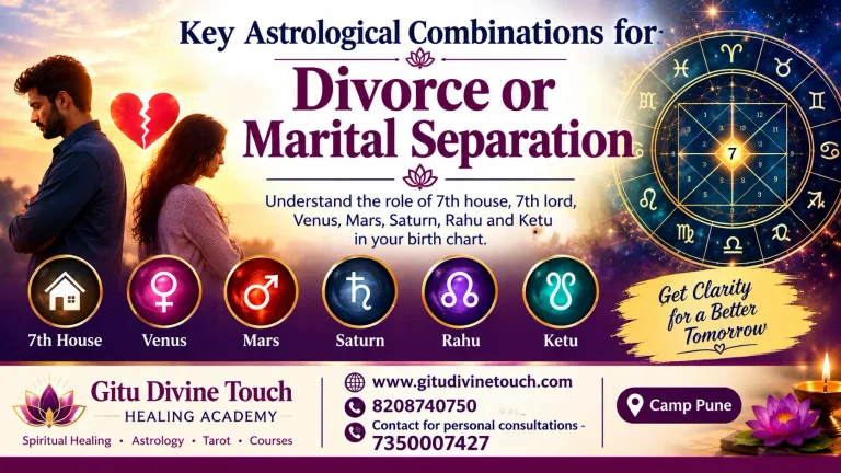 Key Astrological Combinations for Divorce or Marital Separation