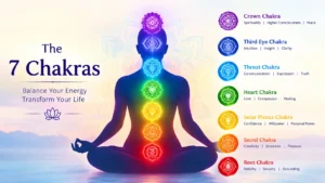 7 Chakra Healing Course at Gitu Divine Touch Healing Academy, Pune, featuring Root, Sacral, Solar Plexus, Heart, Throat, Third Eye and Crown Chakras.
