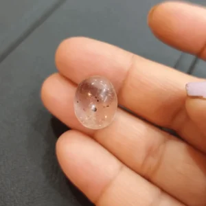 clear quartz cabochon