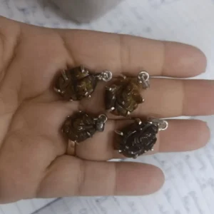 tigers eye ganesh pendant